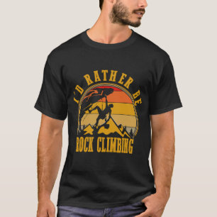 Ik zou liever een rots zijn die de Retrostijl bek T-shirt