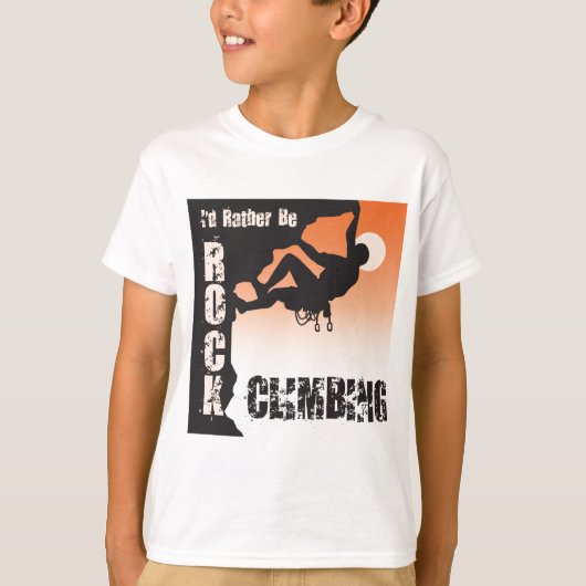 Ik zou liever een rotsklimmer zijn t-shirt (Voorkant)