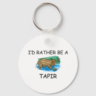 Ik zou liever een Tapir zijn Sleutelhanger