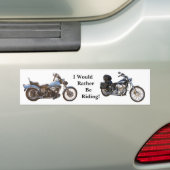 Ik zou liever een uitspraak doen bumpersticker (Op auto)