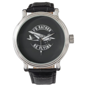 Ik zou liever een vliegende vliegdekpiloot zijn. horloge