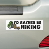 Ik zou liever een wandelende bumpersticker (Op auto)
