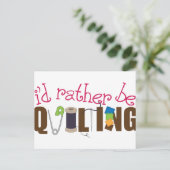 Ik zou liever een watje maken. briefkaart (Staand voorkant)