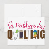 Ik zou liever een watje maken. briefkaart (Voorkant / Achterkant)