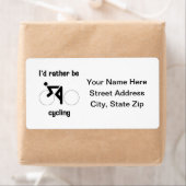 Ik zou liever fietsen etiket (Insitu)
