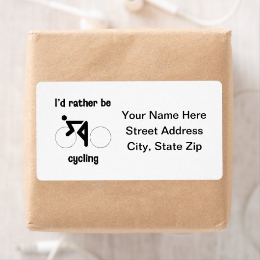 Ik zou liever fietsen etiket (Insitu)