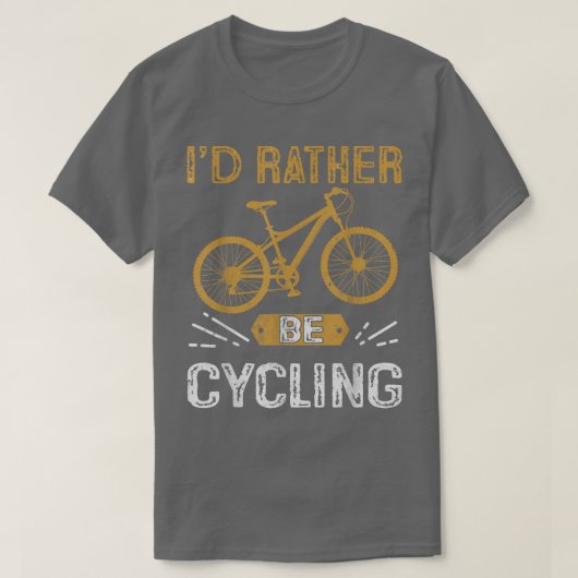 Ik zou liever fietsen met een motorfiets t-shirt (Design voorkant)