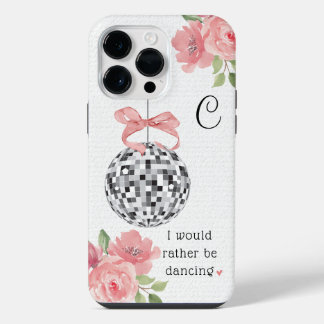 Ik zou liever Floral Disco Ball dansen iPhone 14 Pro Max Hoesje