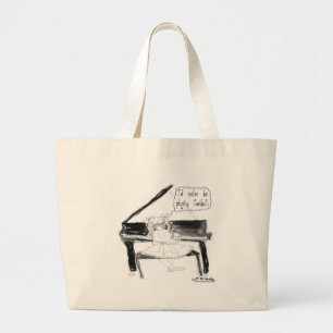 Ik zou liever Football spelen Grote Tote Bag