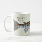 Ik zou liever forelvisserij-Mok zijn Koffiemok (Links)