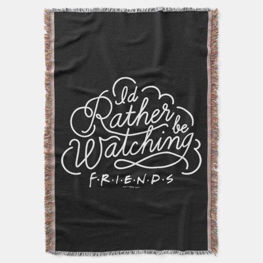 Ik zou liever FRIENDS™ Script bekijken Deken (Voorkant Verticaal)