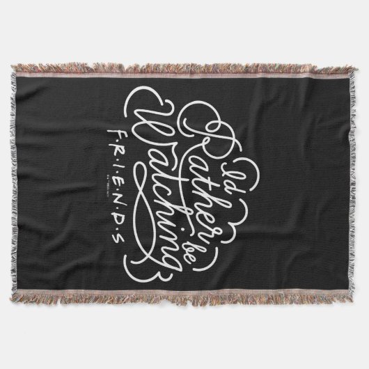 Ik zou liever FRIENDS™ Script bekijken Deken (Voorkant)