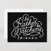 Ik zou liever FRIENDS™ Script bekijken Uitnodiging Briefkaart (Voorkant / Achterkant)