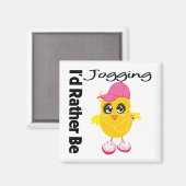 Ik zou liever gaan joggen magneet (Voorkant / Achterkant)