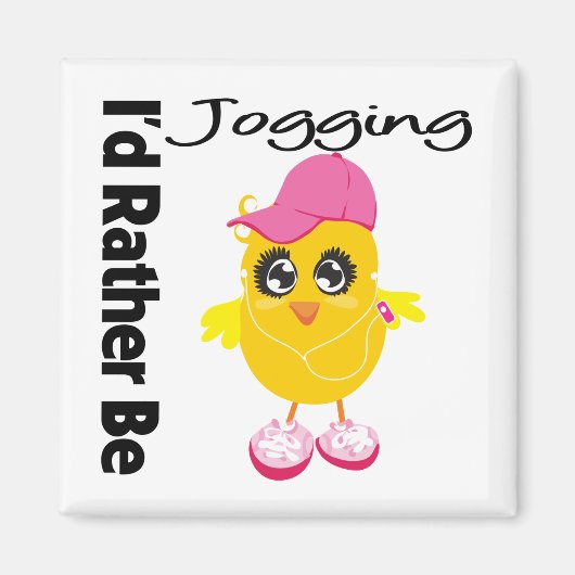 Ik zou liever gaan joggen magneet (Voorkant)