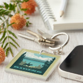 Ik zou liever gaan rijden sleutelhanger (Voorkant Rechts)