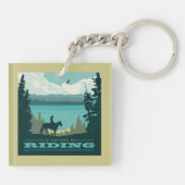 Ik zou liever gaan rijden sleutelhanger (Achterkant)