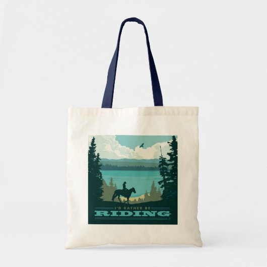 Ik zou liever gaan rijden tote bag (Voorkant)