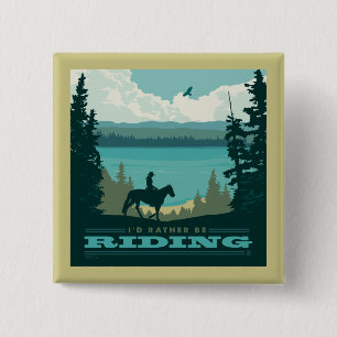 Ik zou liever gaan rijden vierkante button 5,1 cm