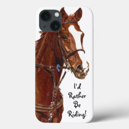 Ik zou liever gaan ruiken. Hoesje van paarden