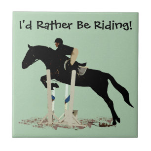 Ik zou liever gaan ruiken. Paard Tegeltje