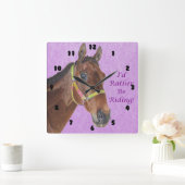 Ik zou liever gaan ruiken. Paard Vierkante Klok (Huis)