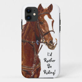 Ik zou liever gaan ruiken. Paarden Hoesje-Mate Hoe iPhone 11 Hoesje