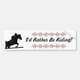 Ik zou liever gaan ruiken. PaardenBumpersticker Bumpersticker