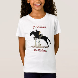 Ik zou liever gaan ruiken. Paardensport Kinderen T T-shirt