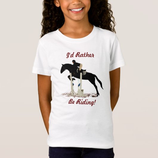 Ik zou liever gaan ruiken. Paardensport Kinderen T T-shirt (Voorkant)