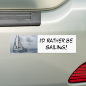 Ik zou liever gaan winkelen bumpersticker (Op auto)