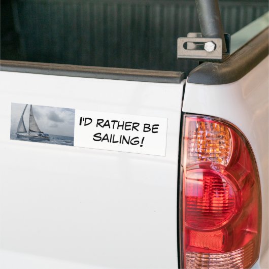 Ik zou liever gaan winkelen bumpersticker (Op Truck)