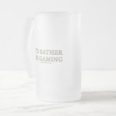 Ik zou liever gamen matglas bierpul (Voorkant links)