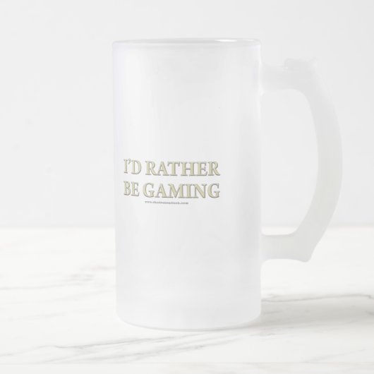 Ik zou liever gamen matglas bierpul (Rechts)