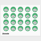 Ik zou liever Gardening Green zijn Ronde Sticker (Vel)