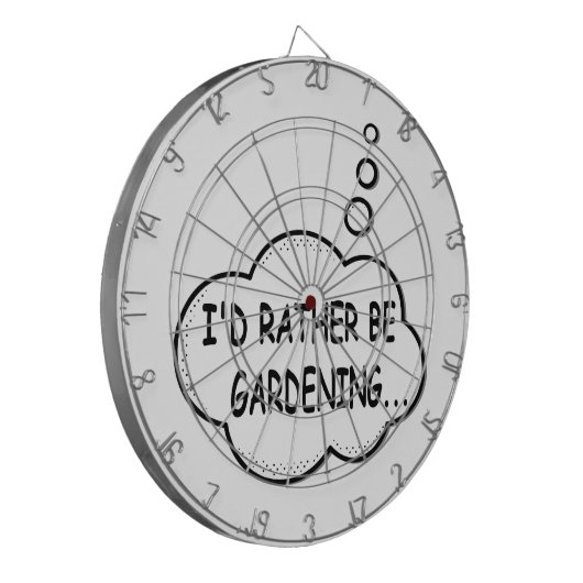 Ik zou liever gardening zijn dartbord (Voorkant Links)