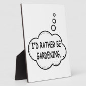 Ik zou liever gardening zijn fotoplaat (Zijkant)