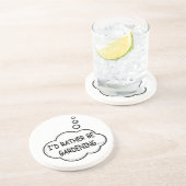 Ik zou liever gardening zijn zandsteen onderzetter (Zijkant)