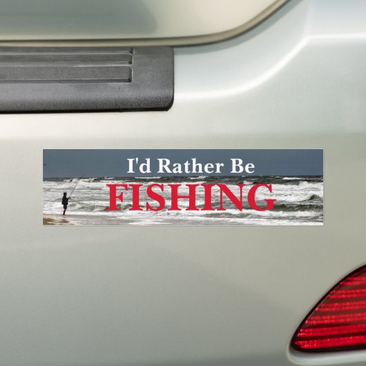 Ik zou liever Gevist zijn Bumpersticker (Op auto)