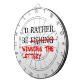 Ik zou liever Gevist zijn... De loterij winnen Dartbord (Voorkant Rechts)