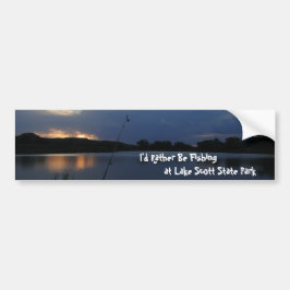 Ik zou liever Gevist zijn in Lake Scott State Park Bumpersticker