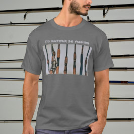 Ik zou liever Geviste rijen en foto's voor spoelen T-shirt