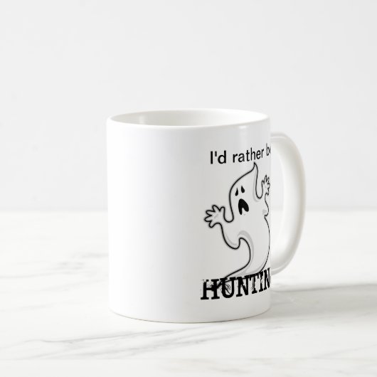 Ik zou liever Ghost Hunting zijn Koffiemok (Voorkant rechts)