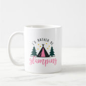 Ik zou liever glamping zijn koffiemok (Links)
