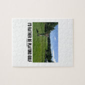 Ik zou liever Golf spelen (Golfer op Golfcursus) Legpuzzel (Horizontaal)