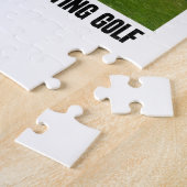 Ik zou liever Golf spelen (Golfer op Golfcursus) Legpuzzel (Zijkant)