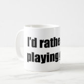 Ik zou liever Golf spelen Koffiemok (Voorkant links)