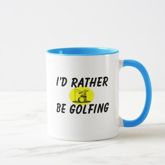 Ik zou liever golfen mok (Rechts)