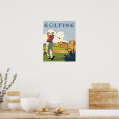 Ik zou liever golfen poster (Keuken)