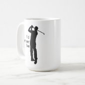 Ik zou liever Golfing zijn Koffiemok (Voorkant links)